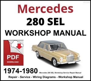 Mercedes 280 SEL Workshop and Service Manual PDF