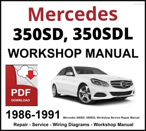 Mercedes 350SD, 350SDL Workshop and Service Manual