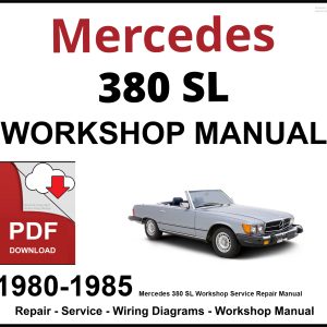 Mercedes 380 SL Workshop and Service Manual PDF