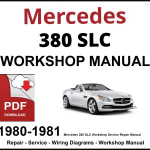 Mercedes 380 SLC Workshop and Service Manual PDF
