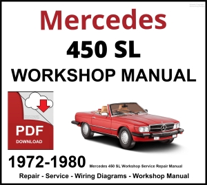 Mercedes 450 SL Workshop and Service Manual PDF