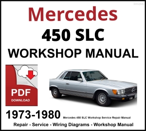 Mercedes 450 SLC Workshop and Service Manual PDF