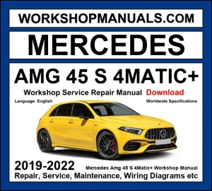 Mercedes AMG CLA 45 S 4Matic+ Workshop Repair and Service Manual 2019-2022 Download cover