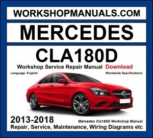 Mercedes-Benz CLA180d C117 2013-2018 workshop manual covering 1.5L OM607 turbo diesel engine with repair procedures and wiring diagrams PDF download