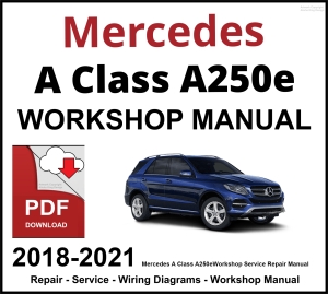 Mercedes A Class A250e Workshop and Service Manual