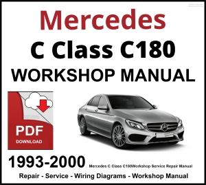 Mercedes C Class C180 Workshop and Service Manual 1993-2000