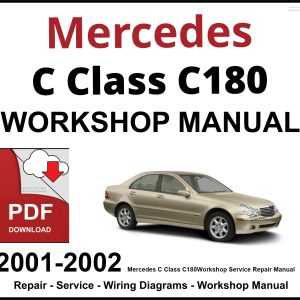 Mercedes C Class C180 2001-2002 Workshop and Service Manual