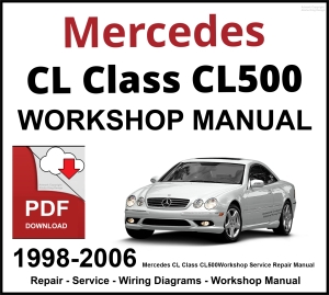 Mercedes CL Class CL500 1998-2006 Workshop and Service Manual