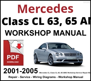 Mercedes CL Class CL 63, 65 AMG 2001-2005 Workshop and Service Manual