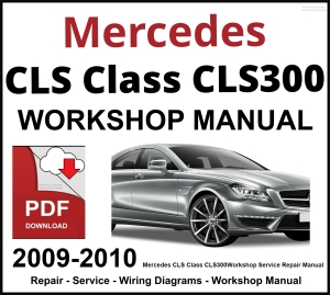 Mercedes CLS Class CLS300 2009-2010 Workshop and Service Manual