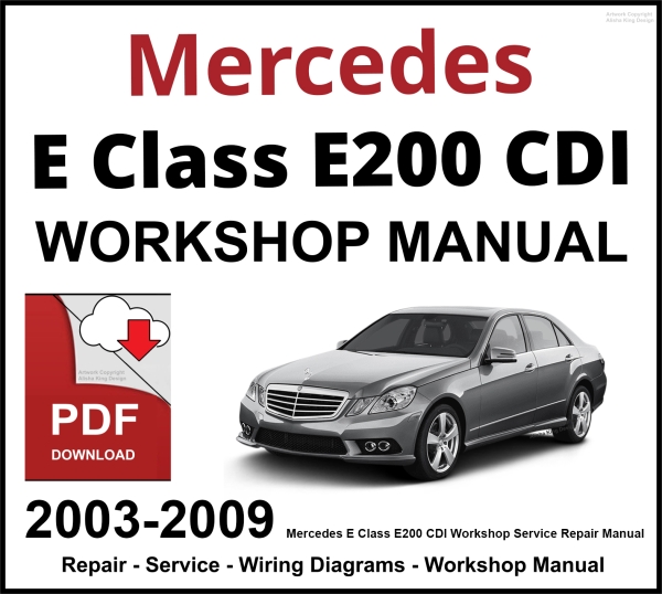 Mercedes E Class E200 CDI Workshop and Service Manual