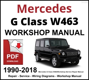 Mercedes G Class W463 Workshop and Service Manual