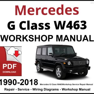 Mercedes G Class W463 Workshop and Service Manual