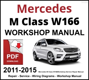 Mercedes M Class W166 Workshop and Service Manual