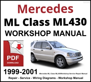 Mercedes ML Class ML430 Workshop and Service Manual