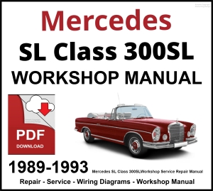 Mercedes SL Class 300SL 1989-1993 Workshop and Service Manual