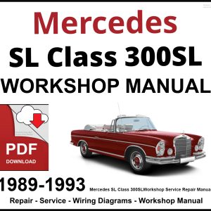 Mercedes SL Class 300SL 1989-1993 Workshop and Service Manual