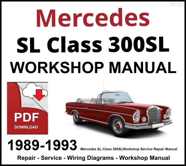 Mercedes SL Class 300SL 1989-1993 Workshop and Service Manual