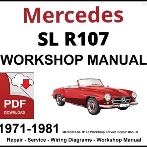 Mercedes SL R107 Workshop and Service Manual PDF