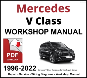 Mercedes V Class Workshop and Service Manual