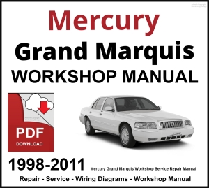 Mercury Grand Marquis 1998-2011 Workshop and Service Manual PDF