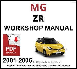 MG ZR Workshop and Service Manual