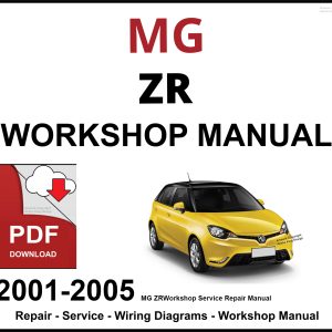 MG ZR Workshop and Service Manual