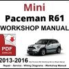 Mini Paceman R61 Workshop and Service Manual 2013-2016