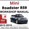 Mini Roadster R59 Workshop and Service Manual 2012-2015