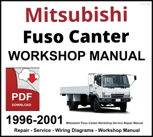 Mitsubishi Fuso Canter 1996-2001 Workshop and Service Manual PDF