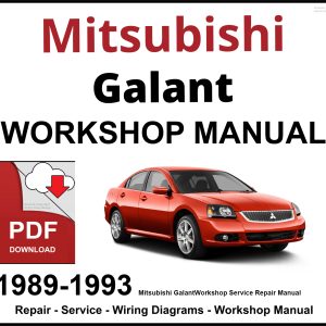 Mitsubishi Galant 1989-1993 Workshop and Service Manual PDF