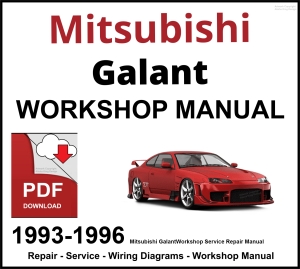 Mitsubishi Galant 1993-1996 Workshop and Service Manual PDF