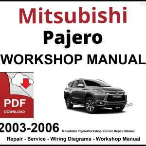Mitsubishi Pajero Workshop and Service Manual PDF