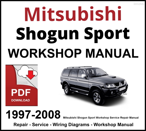 Mitsubishi Shogun Sport 1997-2008 Workshop and Service Manual PDF