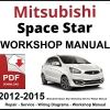 Mitsubishi Space Star Workshop and Service Manual PDF