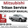 Mitsubishi Triton Service Manual 2015-2018 PDF