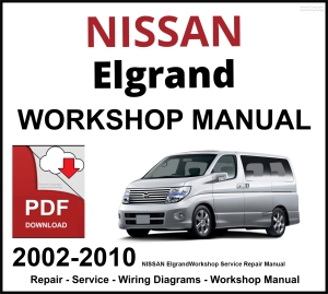 NISSAN Elgrand 2002-2010 Workshop and Service Manual PDF