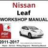 Nissan Leaf 2011-2017 Workshop and Service Manual PDF