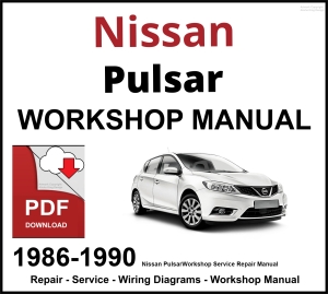 Nissan Pulsar Workshop and Service Manual 1986-1990 PDF