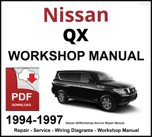 Nissan QX Workshop and Service Manual 1994-1997 PDF