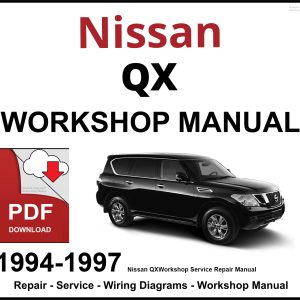 Nissan QX Workshop and Service Manual 1994-1997 PDF