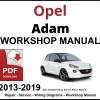 Opel Adam 2013-2019 Workshop and Service Manual PDF