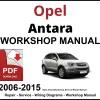 Opel Antara 2006-2015 Workshop and Service Manual