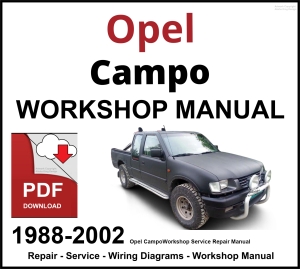 Opel Campo 1988-2002 Workshop Manual PDF