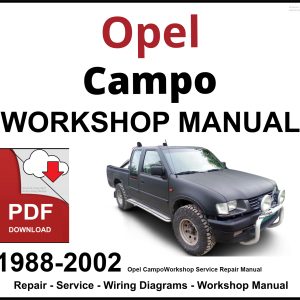 Opel Campo 1988-2002 Workshop Manual PDF