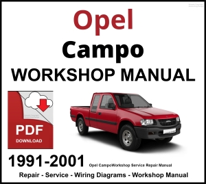 Opel Campo 1991-2001 Workshop Manual