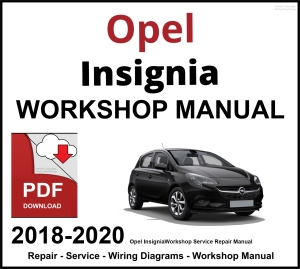 Opel Insignia Workshop and Service Manual 2018-2020 PDF