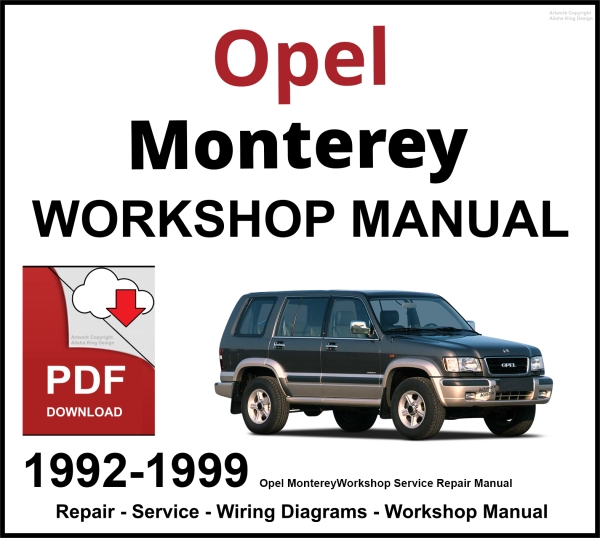 Opel Monterey 1992-1999 Workshop Service Repair Manual