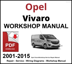 Opel Vivaro 2001-2015 Workshop and Service Manual