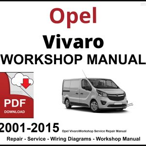 Opel Vivaro 2001-2015 Workshop and Service Manual
